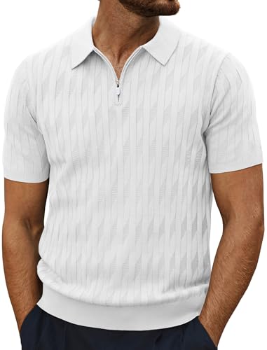 トップス KNIT POLO SHIRT TEXTURED KNITTED POLO SHIRT - BLUE | COS